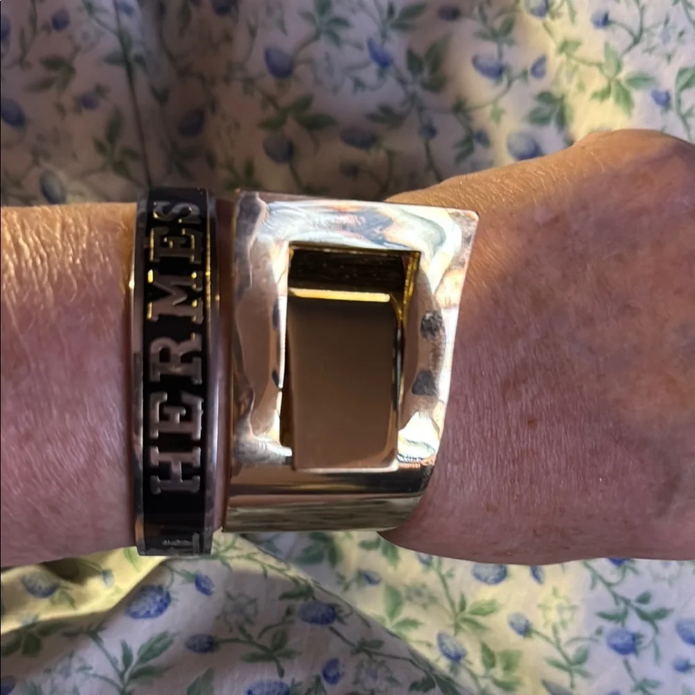 Eye Candy Gold Geometric Cuff Bracelet